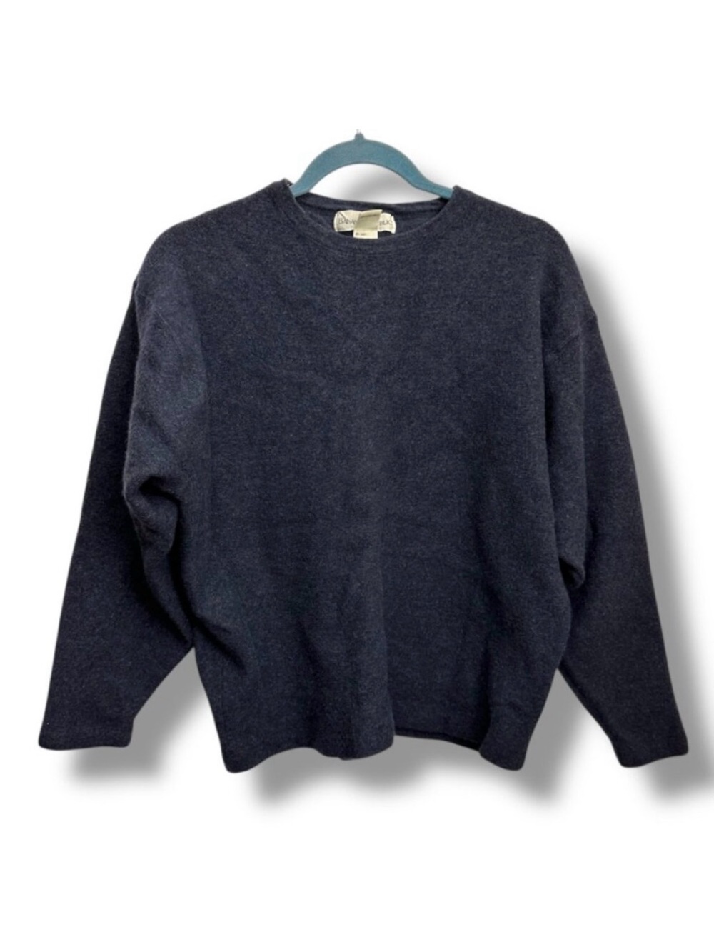 Vintage 90s Banana Republic Dark Blue Thick Merino Wool Sweater Women's Size XL